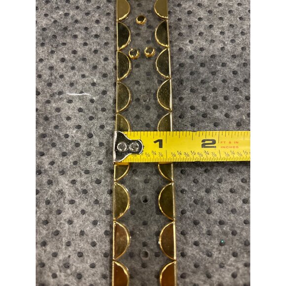 Vintage Transparent & Gold Metal Lion Head Belt With Buckle & Decorative Details main image 9